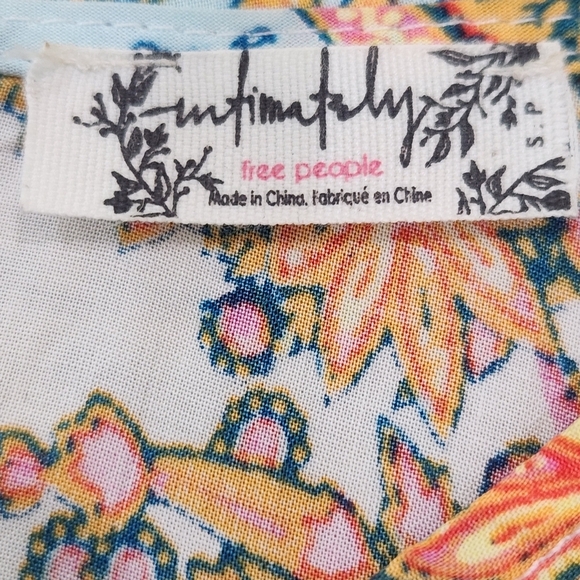 FREE PEOPLE Cotton Midi A-line Darjeeling Printed Tunic Dress, Womens S/P - Picture 5 of 8